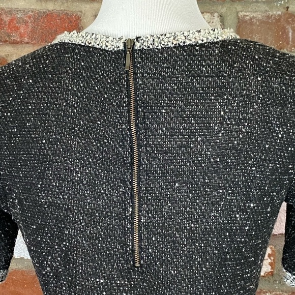 Cabi Coco Shell Top Short Sleeve Tweed Gray Pullover size small - Picture 6 of 8